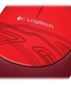 Logitech M105 - Ratón - óptico - cableado - USB - rojo