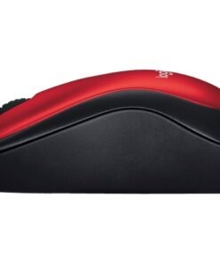 Logitech M185 - Ratón - diestro y zurdo - óptico - inalámbrico - 2.4 GHz - receptor inalámbrico USB - rojo