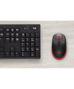 Logitech M190 - Ratón - óptico - 3 botones - inalámbrico - receptor inalámbrico USB - rojo