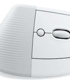 Logitech Lift Vertical Ergonomic Mouse - Ratón vertical - ergonómico - 6 botones - inalámbrico - 2.4 GHz, Bluetooth - receptor de USB Logitech Logi Bolt - blanco hueso