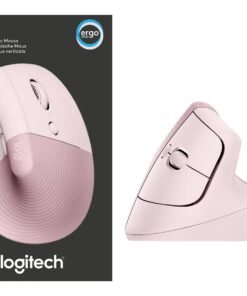 Logitech Lift Vertical Ergonomic Mouse - Ratón vertical - ergonómico - 6 botones - inalámbrico - 2.4 GHz, Bluetooth - receptor de USB Logitech Logi Bolt - rosa
