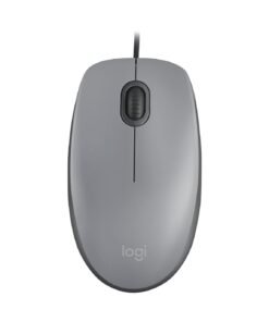 Logitech M110 Silent Plata – Ratón Óptico Ergonómico