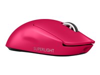 Logitech G PRO X SUPERLIGHT 2 - Ratón - gaming - óptico - 5 botones - inalámbrico - 2.4 GHz - receptor USB de Logitech LIGHTSPEED - rosa
