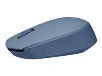 Logitech M170 Wireless Mouse, Ambidextrous, Blue Gray - Ratón - diestro y zurdo - óptico - 3 botones - inalámbrico - 2.4 GHz - receptor inalámbrico USB - azul/gris