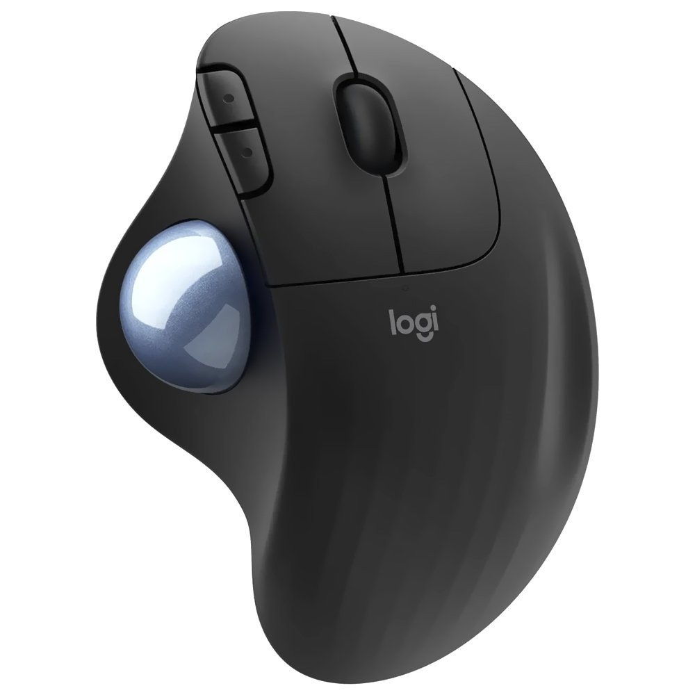 Logitech Ergo M575S Ergonomic Wireless Bluetooth Trackball Mouse Graphite 1 Logitech Ergo M575S Ergonomic Wireless Bluetooth Trackball Mouse Graphite