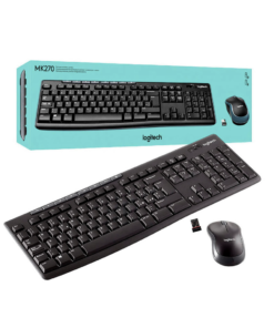 Combo Teclado Mouse Inalámbrico 2.4GHz Español Logitech MK270