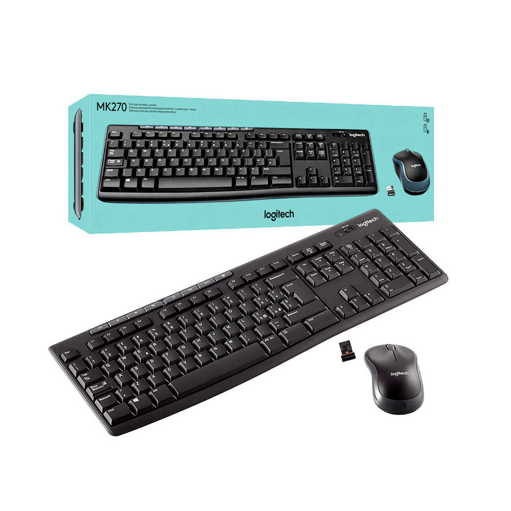Combo Teclado Mouse Inalámbrico 2.4GHz Español Logitech MK270 1 Combo Teclado Mouse Inalámbrico 2.4GHz Español Logitech MK270