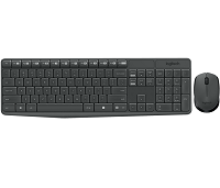 Logitech MK235 Juego de Teclado y Ratón Inalámbrico Español Negro