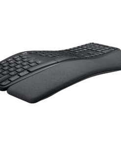 Logitech ERGO K860 - Teclado - inalámbrico - 2.4 GHz, Bluetooth 5.0 - grafito