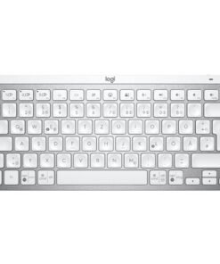 Logitech MX Keys Mini - Teclado - Inalámbrico - Español - USB / Bluetooth 5.0 / Bluetooth - Ergonomic Design - Gris pálido