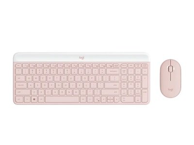 Logitech Combo Teclado y Ratón Inalámbrico Rosa Español 1 Logitech Combo Teclado y Ratón Inalámbrico Rosa Español