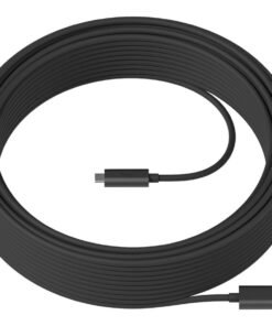 Logitech Strong - Cable USB - USB Tipo A (M) a 24 pin USB-C (M) - USB 3.1 - 10 m - plenum, Active Optical Cable (AOC) - para Room Solution Huddle, Large
