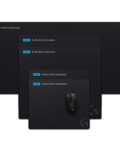 Logitech G G640 – Alfombrilla Gaming de Tela Grande – Precisión y Control Óptimos – Antideslizante – Negro (460x600x3mm)