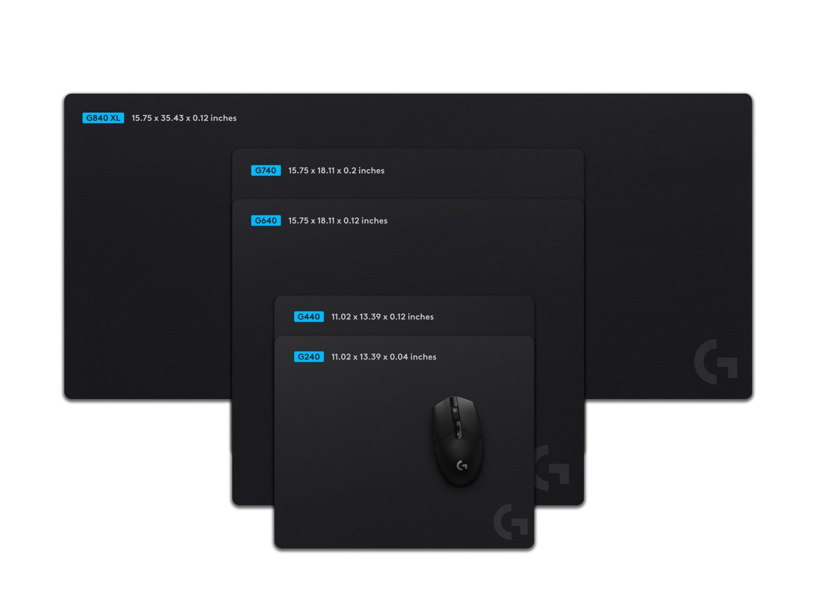 Alfombrilla Gaming Tela 460x600x3mm Antideslizante Negro Logitech G G640 1 Alfombrilla Gaming Tela 460x600x3mm Antideslizante Negro Logitech G G640