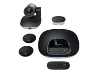 Logitech GROUP: Kit de Videoconferencia Profesional con Micrófonos de Expansión para Salas Grandes