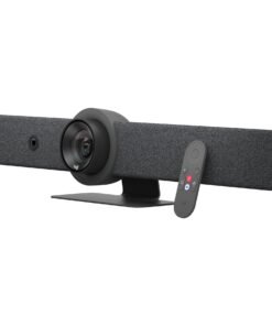 Logitech Rally Bar: Sistema de Vídeoconferencia Certificado para Zoom, Teams y Google Meet - Grafito