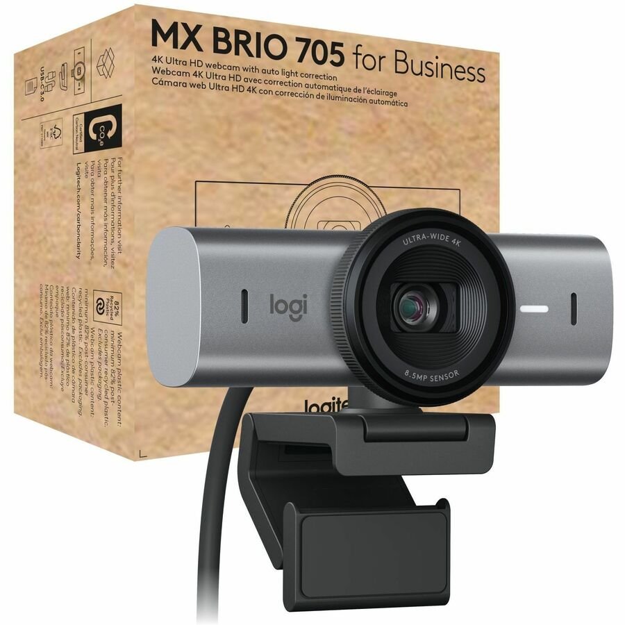 Logitech BRIO Webcam 4K Ultra HD | Profesional para Videoconferencias y Streaming 1 Logitech BRIO Webcam 4K Ultra HD | Profesional para Videoconferencias y Streaming