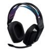 Logitech G535 LIGHTSPEED Wireless Gaming Headset - Lightweight on-ear headphones, flip to mute mic, stereo, compatible with PC, PS4, PS5, USB rechargeable - Black - Auricular - tamaño completo - LIGHTSPEED - inalámbrico - certificado Discord