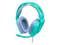 Logitech G G335 Wired Gaming Headset - Auricular - tamaño completo - cableado - conector de 3,5 mm - menta - certificado Discord