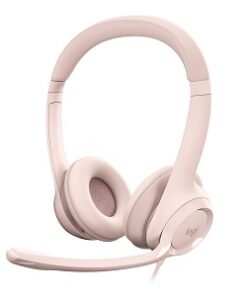 Logitech H390 Wired Headset for PC/Laptop, Rose - Auricular - en oreja - cableado - USB-A - rosa