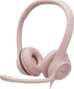 Logitech H390 Wired Headset for PC/Laptop, Rose - Auricular - en oreja - cableado - USB-A - rosa