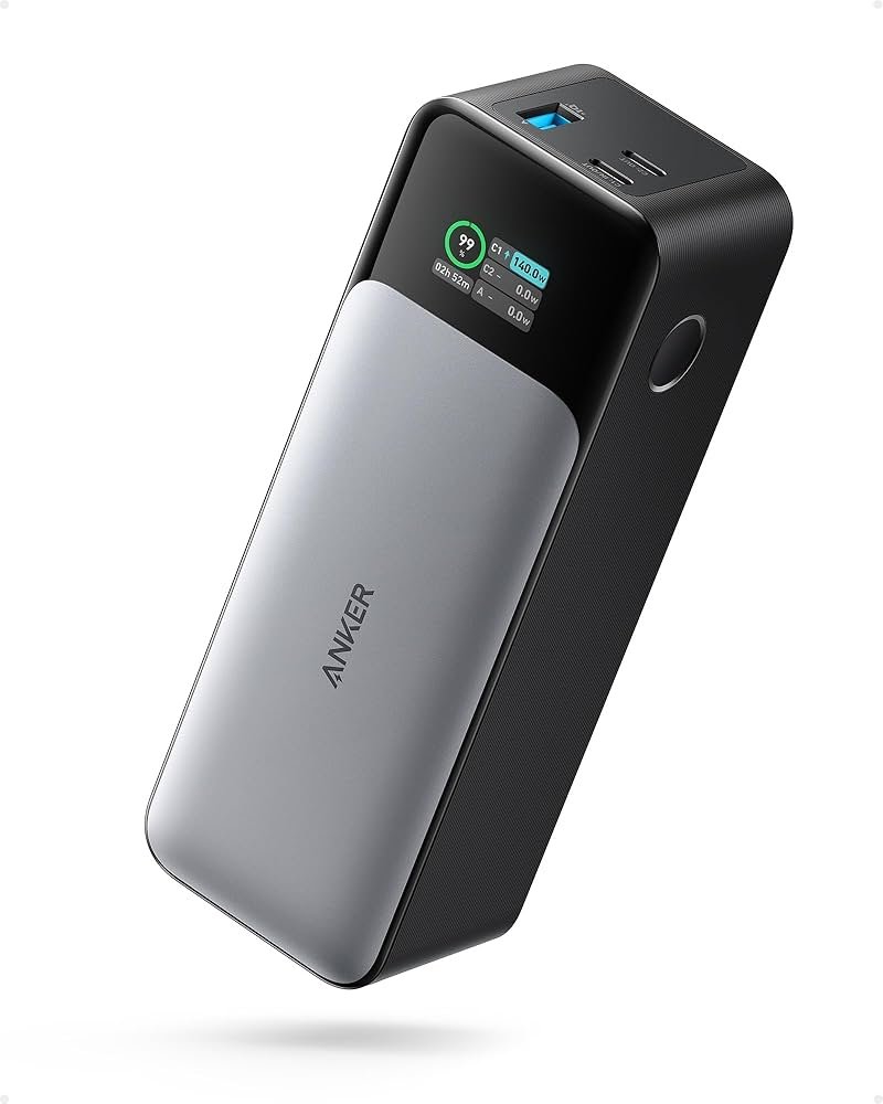Anker Powerbank 20000mAh 30W USB-C Portátil con Cable Negro 1 Anker Powerbank 20000mAh 30W USB-C Portátil con Cable Negro