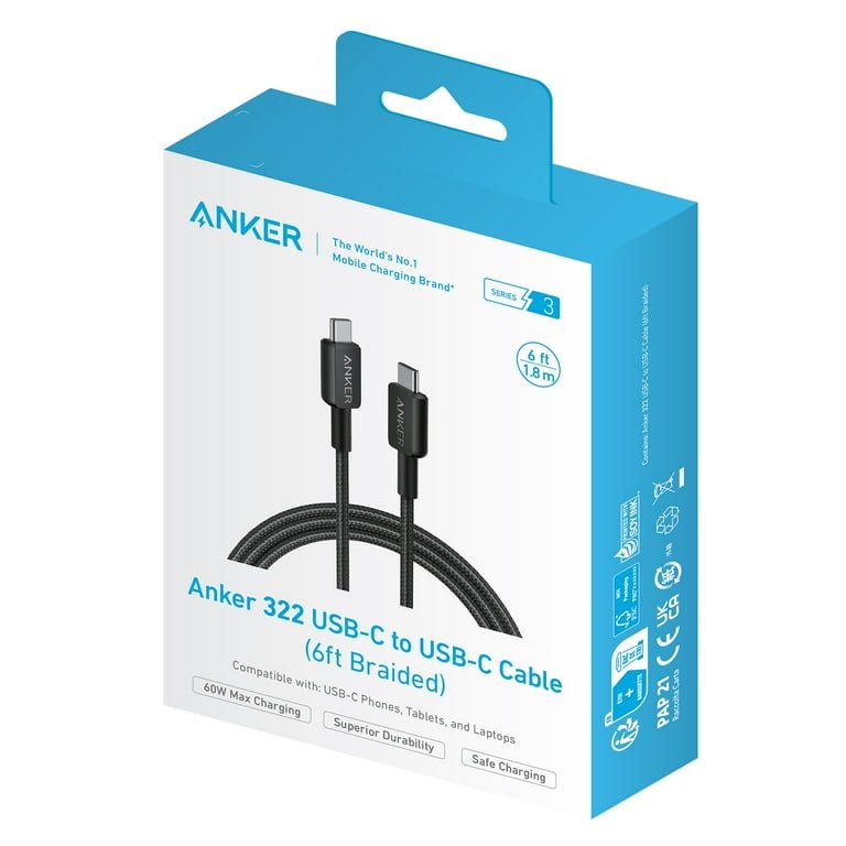 Anker USB-C to Lightning Cable | Fast Charging MFi Certified for iPhone & iPad (322 Series) 1 Anker USB-C to Lightning Cable | Fast Charging MFi Certified for iPhone & iPad (322 Series)
