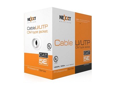 Nexxt Professional Cat5e Ethernet UTP Cable | 305m Bulk Roll Blue | Riser Rated (CM) 24AWG for High-Speed Data Networks 1 Nexxt Professional Cat5e Ethernet UTP Cable | 305m Bulk Roll Blue | Riser Rated (CM) 24AWG for High-Speed Data Networks
