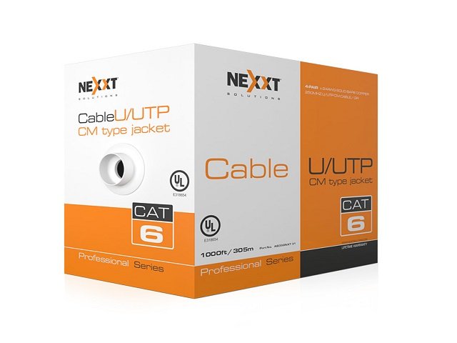 Nexxt Professional Cable UTP Cat6 | Bobina 305m Gris | Ethernet Gigabit 24AWG 1 Nexxt Professional Cable UTP Cat6 | Bobina 305m Gris | Ethernet Gigabit 24AWG