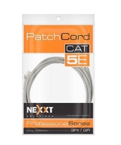 Nexxt Cable Ethernet CAT 5e UTP Trenzado 90 cm Gris