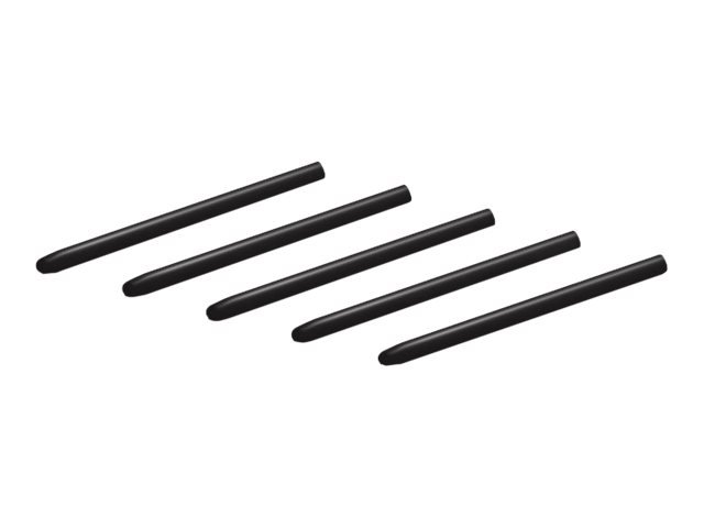 Puntas para lápiz digital 5 puntas negro compatible Intuos4 Wacom Standard Pen Nibs 1 Wacom Standard Pen Nibs - Punta de bolígrafo digital - negro (paquete de 5) - para Intuos4 Large, Medium, Small, Wireless, X-Large