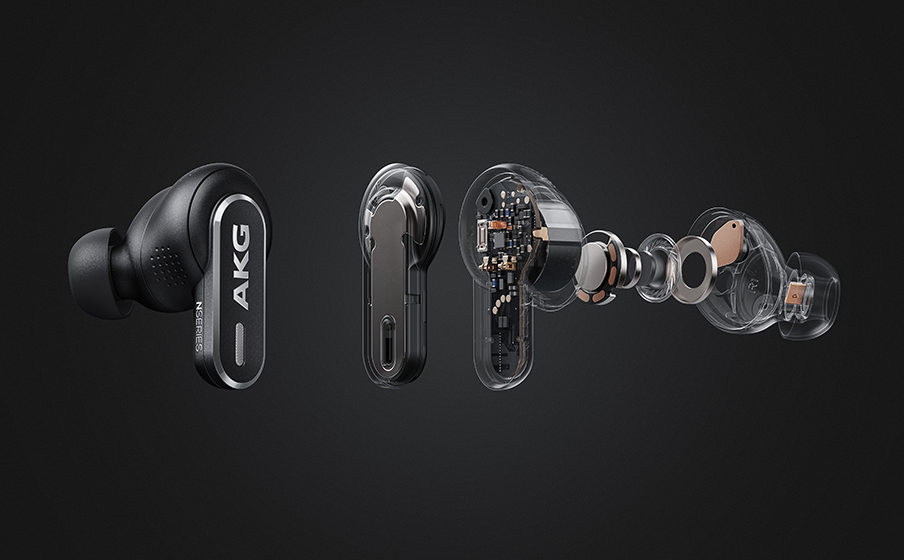AKG N5 Hybrid Auriculares Inalámbricos con Cancelación de Ruido - Negros 1 AKG N5 Hybrid Auriculares Inalámbricos con Cancelación de Ruido - Negros