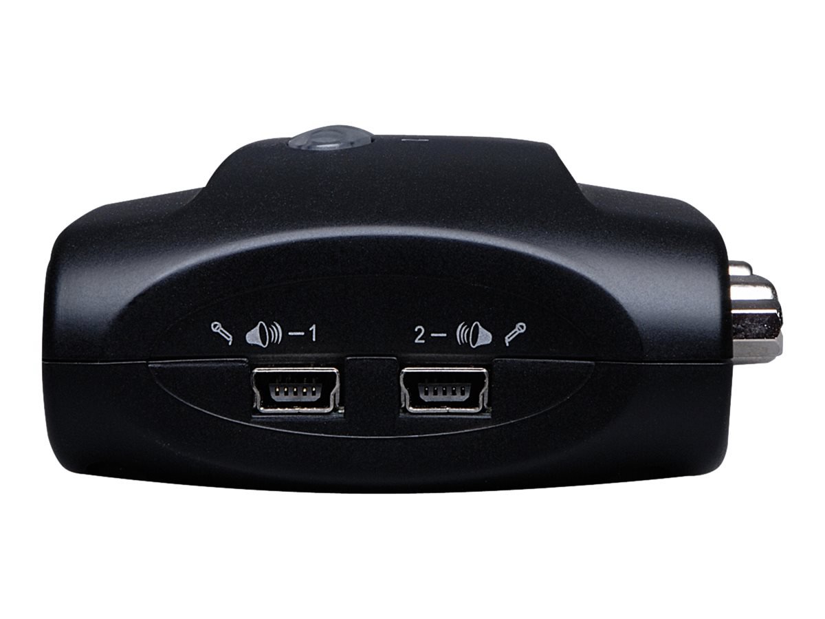 Eaton Tripp Lite series 2-Port Desktop Compact USB KVM Switch with Audio & Cable Kit - Conmutador KVM - 2 x KVM port(s) - 1 usuario local - sobremesa 1 Eaton Tripp Lite series 2-Port Desktop Compact USB KVM Switch with Audio & Cable Kit - Conmutador KVM - 2 x KVM port(s) - 1 usuario local - sobremesa