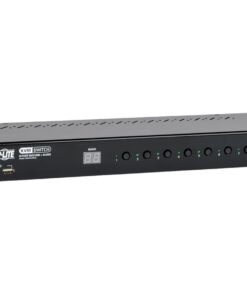 Eaton Tripp Lite series 8-Port Rackmount DVI/USB KVM Switch w/ Audio & 2-Port USB Hub 1U - Conmutador KVM / audio - 8 x KVM / audio - 1 usuario local - montaje en rack