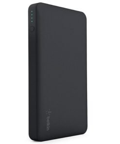 Belkin - Cargador portátil - 20000 mAh - 15 vatios - 2.4 A - 2 conectores de salida (USB) - en el cable: USB-C - negro