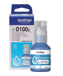 Botella Tinta Cyan Brother BTD100C Original