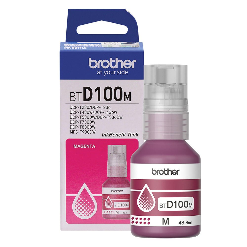 Brother Tinta Original BTD100M Magenta 1 Brother Tinta Original BTD100M Magenta