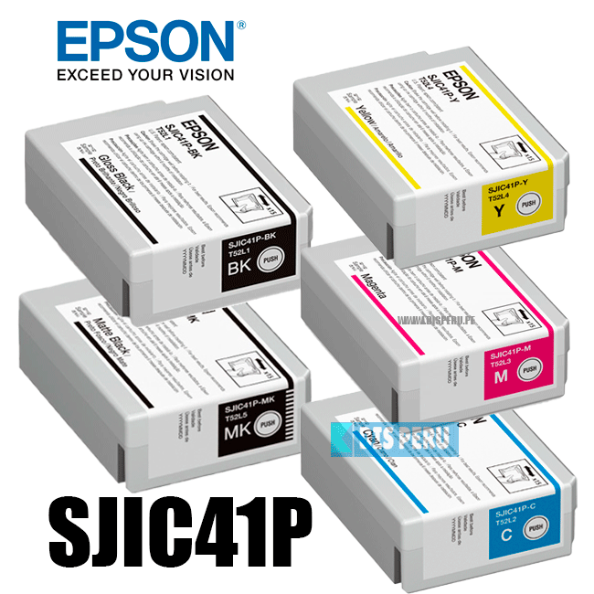 Cartucho de Tinta Magenta Original para ColorWorks CW-C4000 C4000E Epson SJIC41P-M 1 Cartucho de Tinta Magenta Original para ColorWorks CW-C4000 C4000E Epson SJIC41P-M