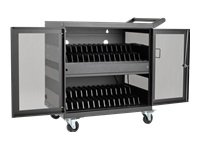 Eaton Tripp Lite Series 32-Port USB Charging Cart Storage Station Android Tablet iPad - Carrito (sincronización y carga) - para 32 tabletas - acero con recubrimiento en polvo - negro