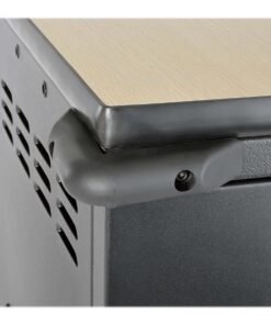 Eaton Tripp Lite Series 36-Device AC Charging Station Cart for Chromebooks and Laptops, BS 1363, 230V - 3 m Cord - Carrito (solo carga) - para 36 portátiles - bloqueable - acero resistente - negro - tamaño de pantalla: hasta 15'' - salida: CA 230 V