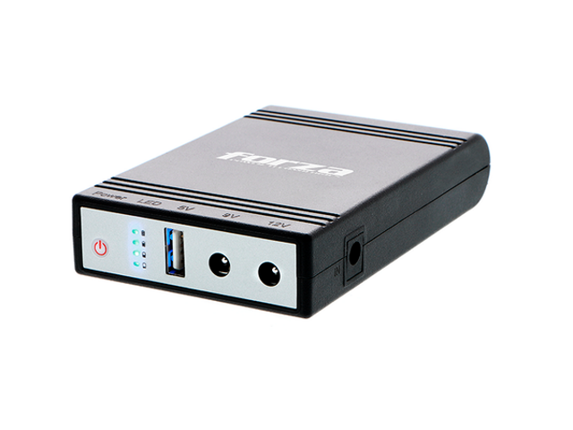 Forza 24W DC Mini UPS Battery Backup para Routers, Módems y Cámaras | Salida Multi-Voltaje 5/9/12V | Entrada AC Universal 1 Forza 24W DC Mini UPS Battery Backup para Routers, Módems y Cámaras | Salida Multi-Voltaje 5/9/12V | Entrada AC Universal