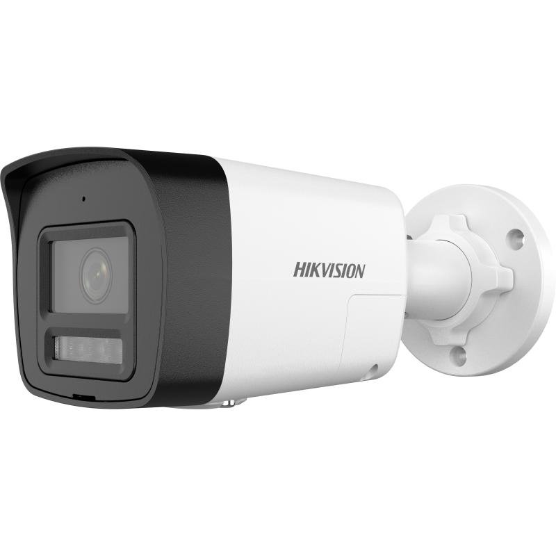 Cámara IP 4MP Exterior Audio Bidireccional 2.8mm IP67 MicroSD Hikvision 1 Hikvision 4MP Cámara de red bullet fija inteligente híbrida - Audio bidireccional - 4MP - Exterior - H.265+ - Focal fija 2,8 mm - 2560 × 1440 - WDR 120DB - IP67 - MicroSD