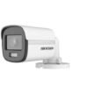 Hikvision 2 MP Smart Hybrid Light with ColorVu Audio Fixed Mini Bullet Camera - Switchable signals (TVI/AHD/CVI/CVBS) - audio over coaxial cable - built-in mic - Plastic- Outdoor  - fixed focal 2.8mm - DWDR - 1920x1080 - IP67 - 20M IR - 20M White light