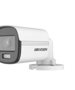 Hikvision 2 MP Smart Hybrid Light with ColorVu Audio Fixed Mini Bullet Camera - Switchable signals (TVI/AHD/CVI/CVBS) - audio over coaxial cable - built-in mic - Plastic- Outdoor  - fixed focal 2.8mm - DWDR - 1920x1080 - IP67 - 20M IR - 20M White light
