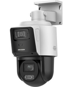 Hikvision Cámara Seguridad PTZ Doble Lente 4MP Interior/Exterior 4X Zoom Óptico PoE