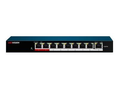 Hikvision DS-3E0109P-E/M - Conmutador - sin gestionar - 9 x 10/100 (PoE) + 1 x 10/100 (enlace ascendente) - sobremesa, montaje en pared - PoE (58 W) 1 Hikvision DS-3E0109P-E/M - Conmutador - sin gestionar - 9 x 10/100 (PoE) + 1 x 10/100 (enlace ascendente) - sobremesa, montaje en pared - PoE (58 W)