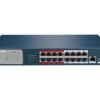 Hikvision DS-3E0318P-E/M - DS-3E Series - conmutador - sin gestionar - 16 x 10/100 (PoE+) + 1 x 10/100/1000 (enlace ascendente) + 1 x Gigabit SFP (enlace ascendente) - sobremesa - PoE+ (135 W) 2 Foto DS 3E0318P E m 1777776670