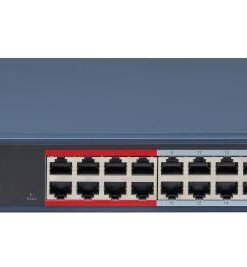 Hikvision Pro Series DS-3E1326P-EI - Conmutador - inteligente - 24 x 10/100 (24 PoE) + 2 x combo Gigabit - sobremesa - PoE (370 W)