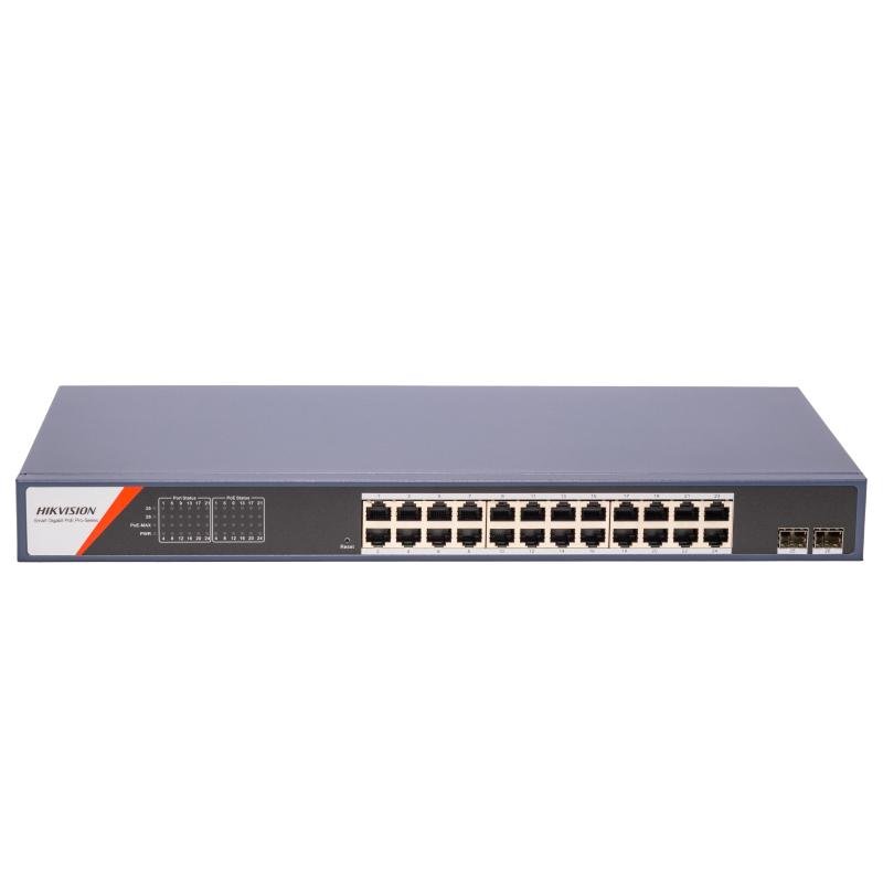 Hikvision Switch Gigabit 24 Puertos PoE Gestionable 1 Hikvision Switch Gigabit 24 Puertos PoE Gestionable