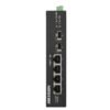 Hikvision Pro Series DS-3T0506HP-E/HS - Conmutador - sin gestionar - 3 x 10/100/1000 (PoE) + 1 x 10/100/1000 (Hi-PoE) + 2 x Gigabit SFP - sobremesa - High PoE / PoE - DC power